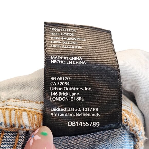 Urban Outfitters BDG High Rise Tie-Dye Cowboy Jeans with Art by Isabel Sz 32 - Picture 12 of 13